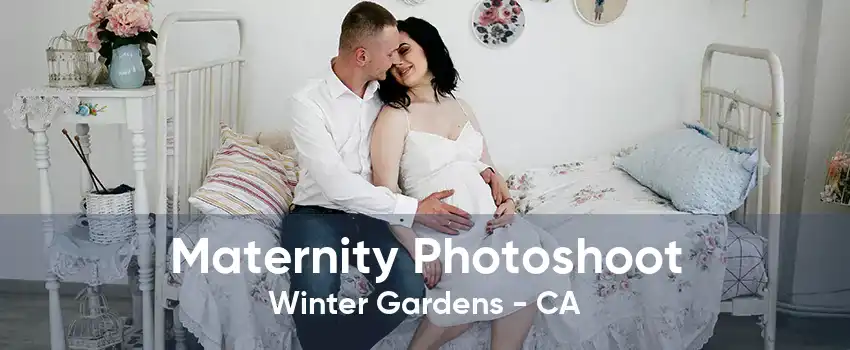 Maternity Photoshoot Winter Gardens - CA